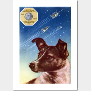 1958 Laika, First Dog in Space Posters and Art